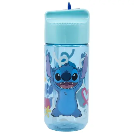 Disney Lilo and Stitch Palms Hydro Kunststoff Trinkflasche mit Strohhalm 430 ml Produktfoto
