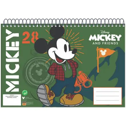 Disney Mickey A/4 Spiral Skizzenbuch 30 Blätter Produktfoto