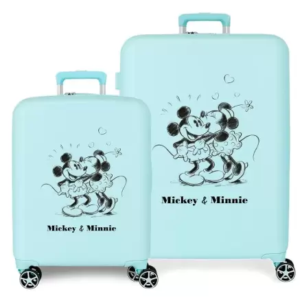 Disney Mickey & Minnie Kisses ABS 2-er Pack Trolley Koffers termékfotója