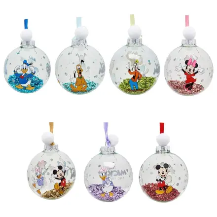 Disney Mickey and Friends Set aus 7 Weihnachtsbaumkugeln Produktfoto