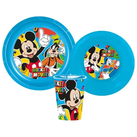 Disney Mickey Cool Summer Geschirrset, Plastik Set Produktfoto