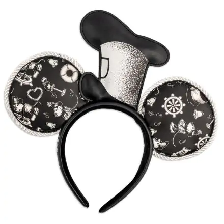 Disney by Loungefly Haarreif Steamboat Willie Applique Hat Rope Piping Ears Produktfoto