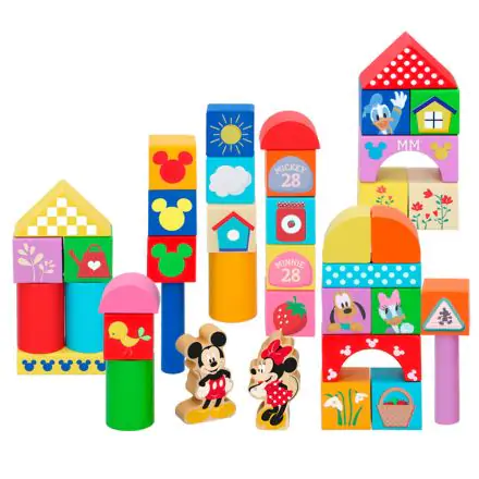 Disney Mickey and Minnie 40 hölzern blocks tin Produktfoto