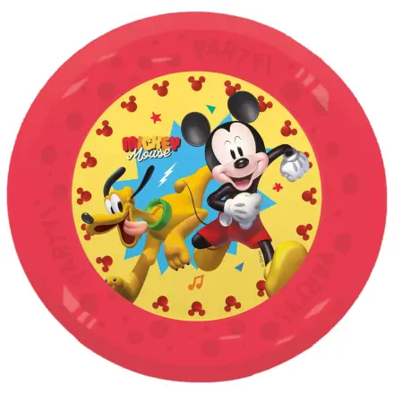 Disney Mickey Jump Into Fun Mikro Premium Plastik flacher Teller 4-teiliges Set 21 cm Produktfoto