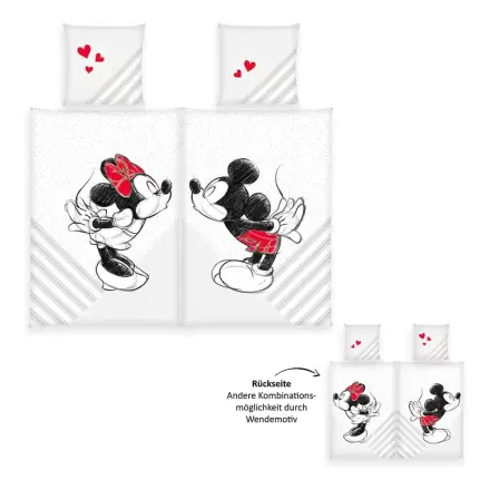 Disney Bettwäsche 2er-Pack Mickey & Minnie Mouse 135 x 200 cm Produktfoto