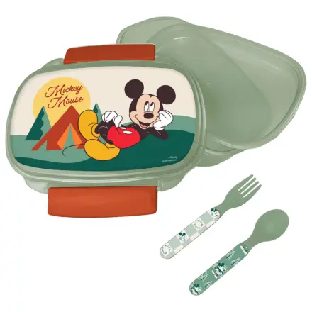 Disney Mickey Nature Brotdose + Besteck-Set Produktfoto