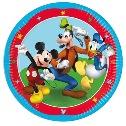 Disney Mickey Rock the House Pappteller 8 Stück 23 cm FSC Produktfoto