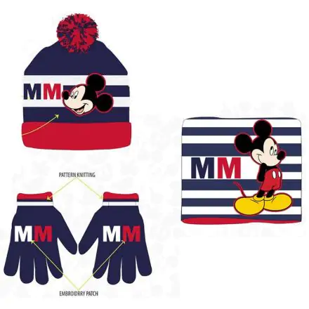 Disney Mickey Schlauchschal Mütze Handschuh Winterset Produktfoto