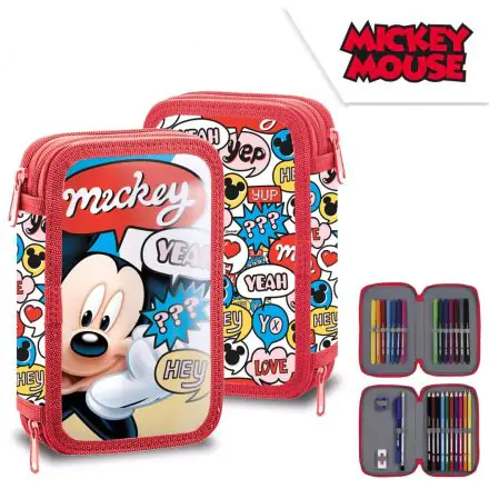 Disney Mickey Mouse gefülltes zweistöckiges Federmäppchen Produktfoto