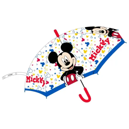 Disney Mickey Toontown Kinder Semi-Automatic Transparenter Regenschirm Ø74 cm Produktfoto