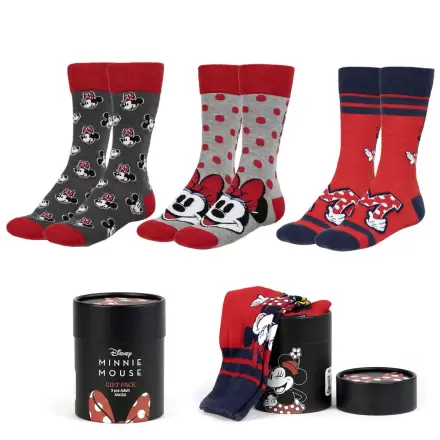 Disney Minnie 3er Pack erwachsen Socken Produktfoto