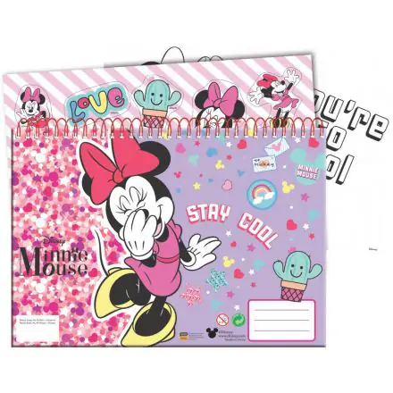Disney Minnie A4 Spiral Skizzenbuch 40 Blatt mit Stickern Produktfoto