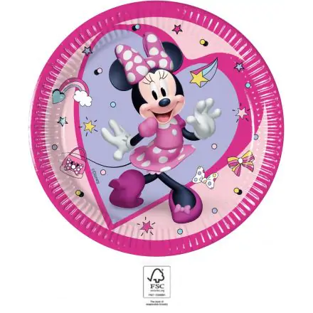 Disney Minnie Junior Papierteller 8 Stück 20 cm FSC Produktfoto