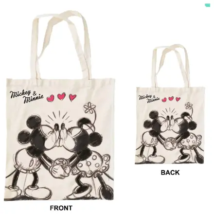 Disney Minnie Mickey Kiss Segeltuchtasche, Einkaufstasche 44 cm Produktfoto