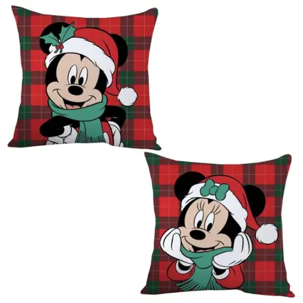 Disney Minnie, Mickey Winter Christmas Kissen, Dekoratives Kissen 35x35 cm Produktfoto