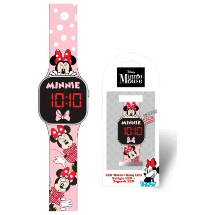 Disney Minnie Pink Digital LED Uhr Produktfoto