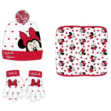 Disney Minnie Schlauchschal Mütze und Handschuh Winterset termékfotója