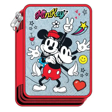 Disney Minnie Zweistöckiges Gefülltes Federmäppchen Produktfoto