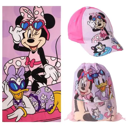 Disney Minnie Handtuch + Tasche + Kappe Set Produktfoto