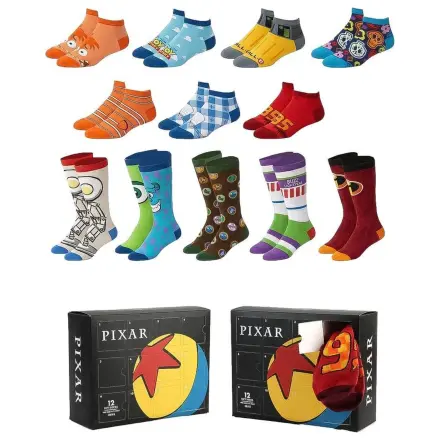 Disney Pixar Erwachsenen 12 Socken Set Produktfoto