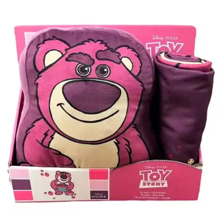 Disney Pixar Toy Story Lotso Fleecedecke + Kissen Set Produktfoto