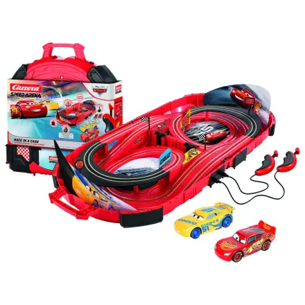 Disney Pixar Cars Race in einem Koffer Rennstrecke Produktfoto