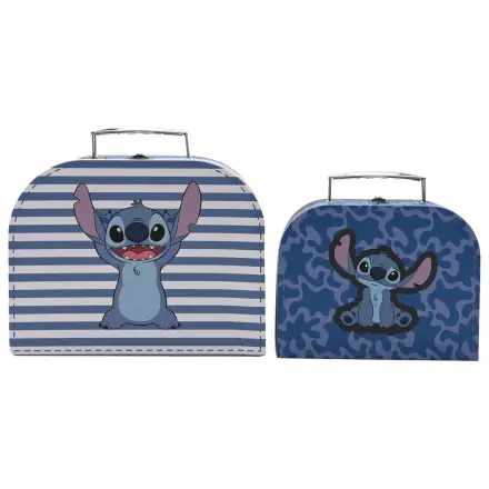 Disney Stitch Set aus 2 Koffer Aufbewahrungsboxen Produktfoto