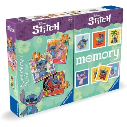 Disney Stitch 3 Puzzles und Memory Multipack Produktfoto