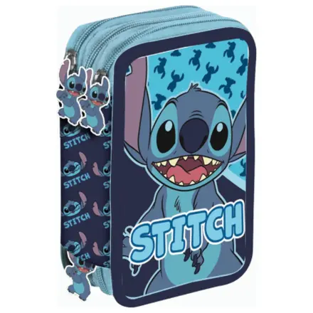 Disney Stitch Abstraktes Dreifach-Federmäppchen Produktfoto