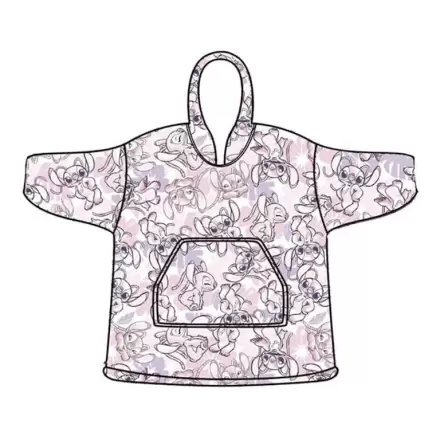 Disney Stitch Angel Oversize-Sweatshirt-Mantel Kinder Koralle Produktfoto