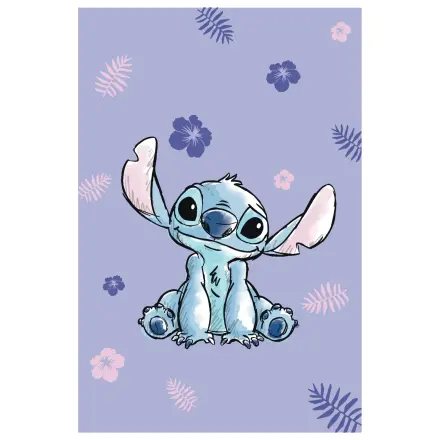 Disney Stitch Blooming Microfiber Decke 100x150cm Produktfoto