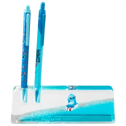 Disney Stitch Set aus Bleistift, Kugelschreiber und Acryl-Ständer Produktfoto