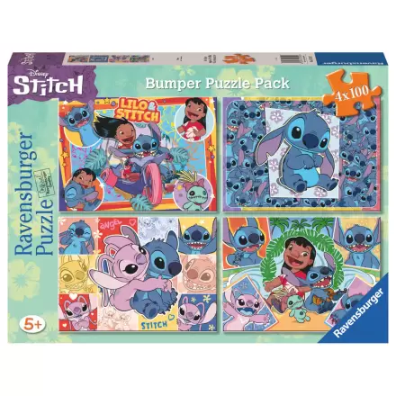 Disney Stitch Puzzle 4 x 100 Teile Produktfoto