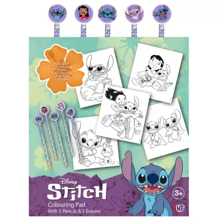 Disney Stitch Malbuch mit Stiften und Radiergummis Produktfoto