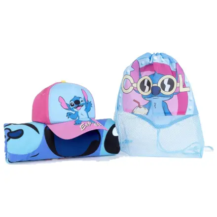 Disney Stitch Handtuch-, Taschen- und Kappen-Set Produktfoto