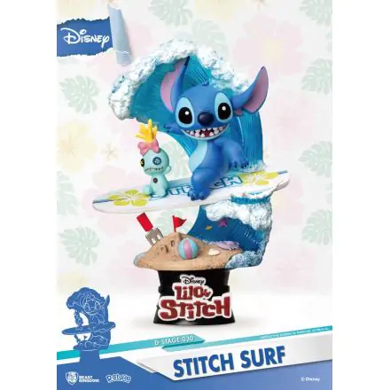 Disney Summer Series D-Stage PVC Diorama Surfer Stitch 15 cm Produktfoto