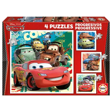 Disney Cars 2 Progressive Puzzle 12-16-20-25St termékfotója