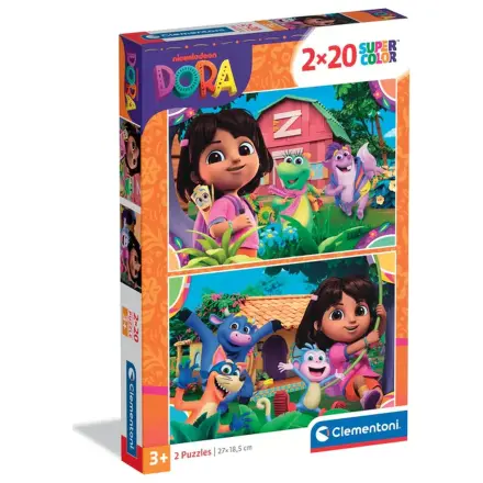 Dora the Explorer Garden 2x20 Teile Puzzle Produktfoto
