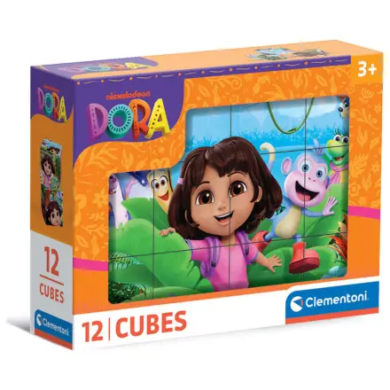 Dora the Explorer Würfelpuzzle 12-teilig Produktfoto