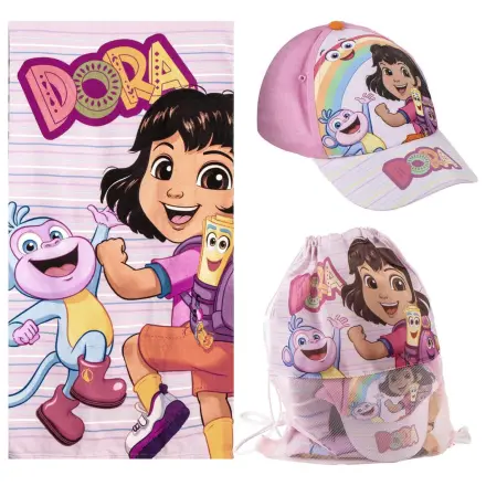Dora the Explorer Handtuch + Tasche + Kappe Set Produktfoto