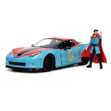 Dr. Strange Diecast Modell 1/24 Dr. Strange & Chevy Corvette Produktfoto