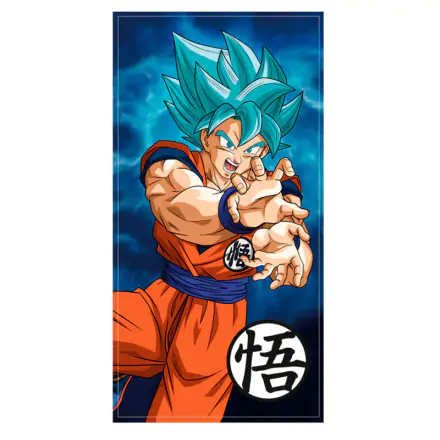 Dragon Ball Super Goku Super Saiyan Blue Microfaser Strandtuch Produktfoto