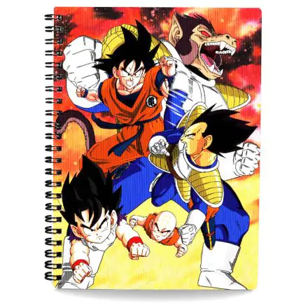 Dragon Ball Z Notizbuch mit 3D-Effekt Goku vs Vegeta termékfotója