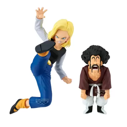 Dragon Ball Z Match Makers Android 18 & Mr. Satan Set mit 2 Figuren 11-8cm Produktfoto