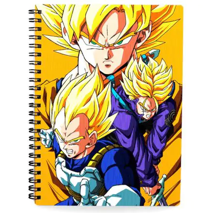 Dragon Ball Z Notizbuch mit 3D-Effekt Saiyans Produktfoto