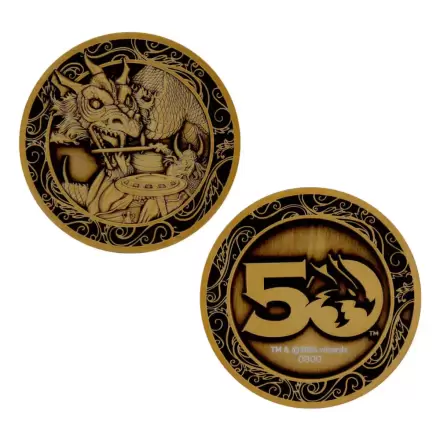 Dungeons & Dragons Sammelmünze 50th Anniversary Antique Gold Edition 4 cm termékfotója