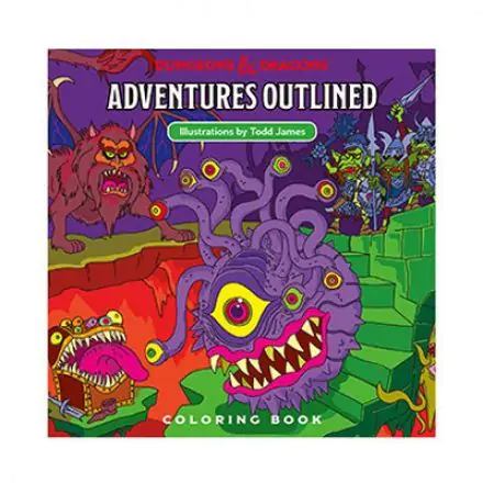 Dungeons & Dragons Adventures Outlined Malbuch termékfotója