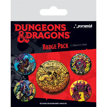 Dungeons & Dragons Ansteck-Buttons 5er-Pack Beastly termékfotója