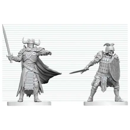 Dungeons & Dragons Nolzur's Marvelous Miniatures Unbemalte Miniatur Death Knight & Death Knight Aspirant 14 cm Produktfoto