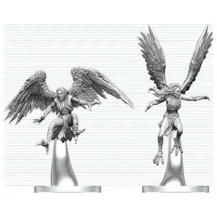 Dungeons & Dragons Nolzur's Marvelous Miniatures Unbemalte Miniatur Harpies 17 cm Produktfoto